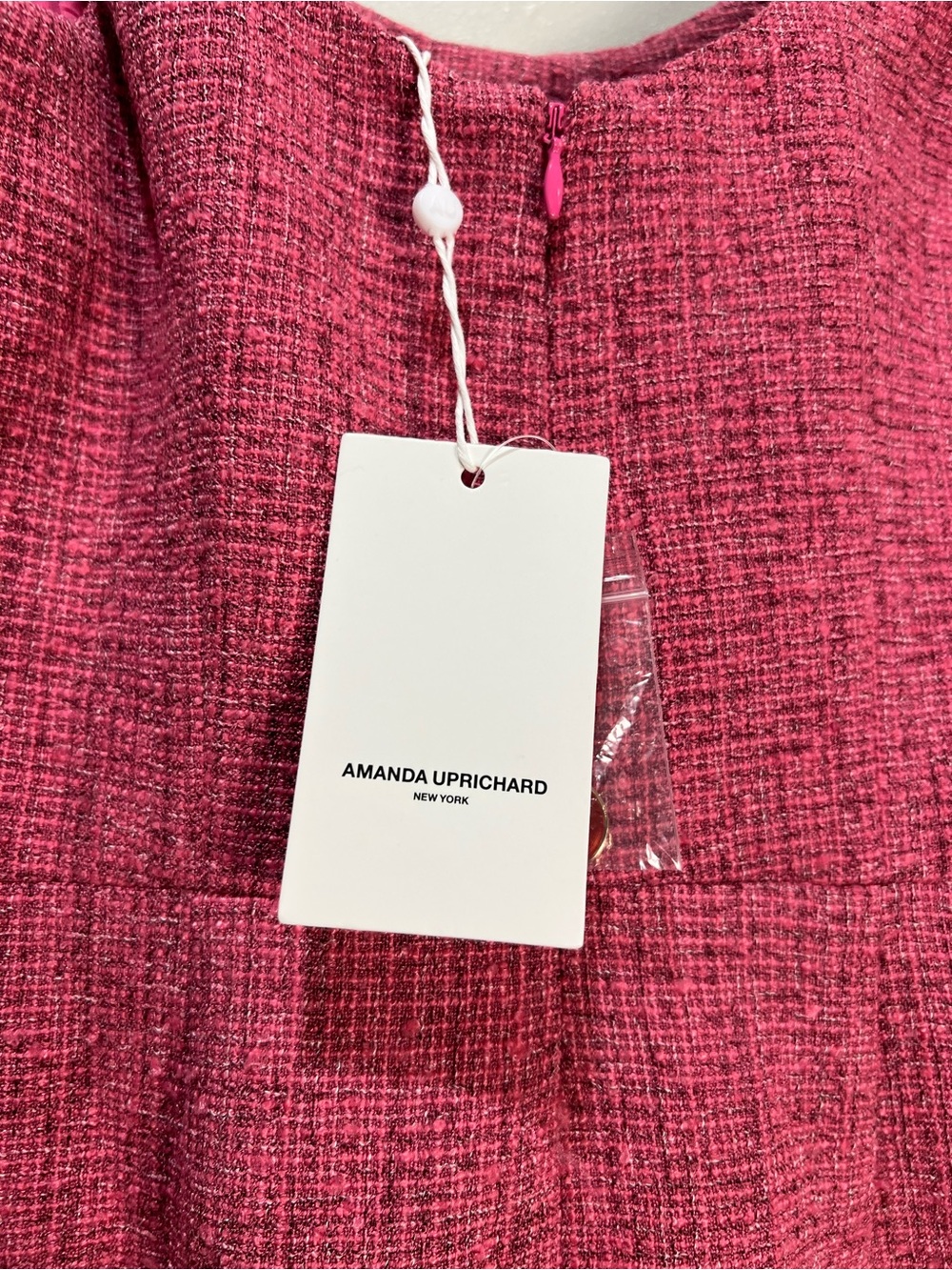 Amanda Uprichard Finley Tweed Mini Dress Pink Size XS NWT - Picture 7 of 9